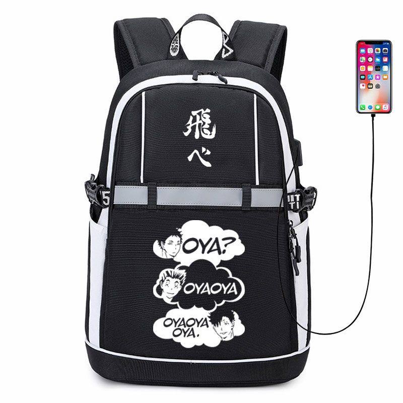 2024排球少年书包二次元周边乌野高校大容量双肩包男动漫周边学生