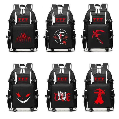 2024FFF团异端审判团书包 动漫二次火系魔法男女学生元单身狗双肩