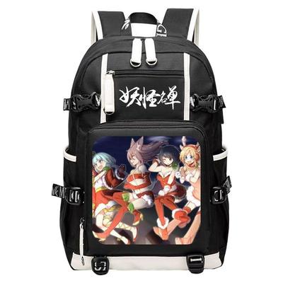 2024妖怪名单动漫同款男女学生大容量双肩书包旅行背包电脑包情侣