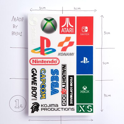 游戏机贴纸车贴主机索尼Xbox任天堂steam世嘉Kojima顽皮狗卡普空