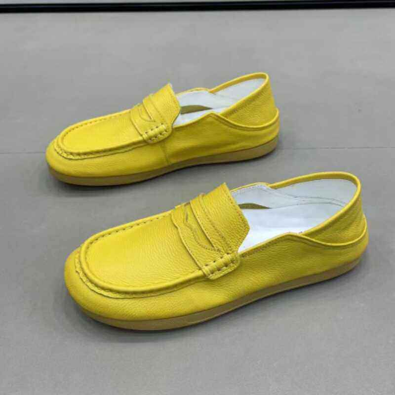 男士乐福鞋潮流一脚蹬懒人鞋男软底真皮豆豆鞋男款牛皮两穿开车鞋,户外/登山/野营/旅行用品,户外休闲鞋,淘宝优惠券,粉丝福利购,淘宝优惠卷