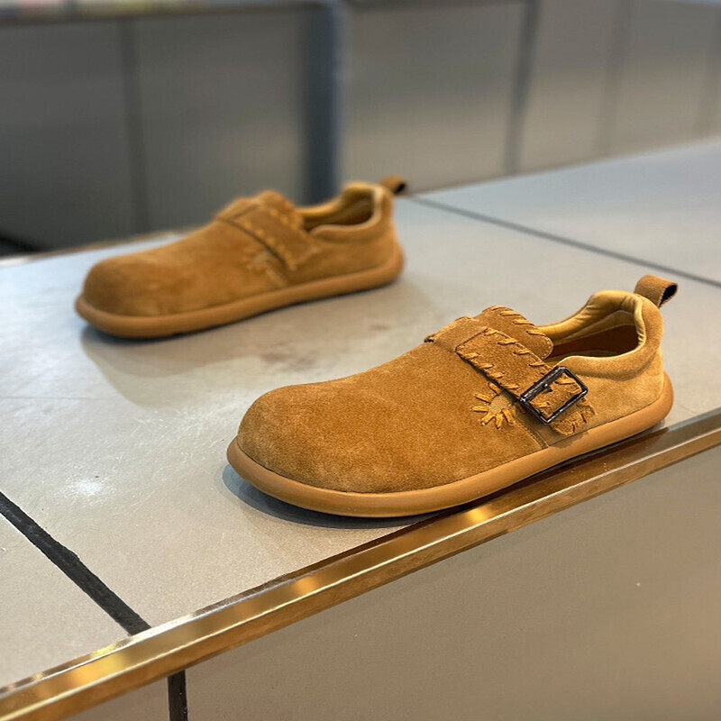 潮男鞋秋冬爆款真皮休闲男士懒人豆豆一脚蹬乐福鞋大头潮流勃肯鞋,运动鞋new,运动休闲鞋,淘宝优惠券,粉丝福利购,淘宝优惠卷