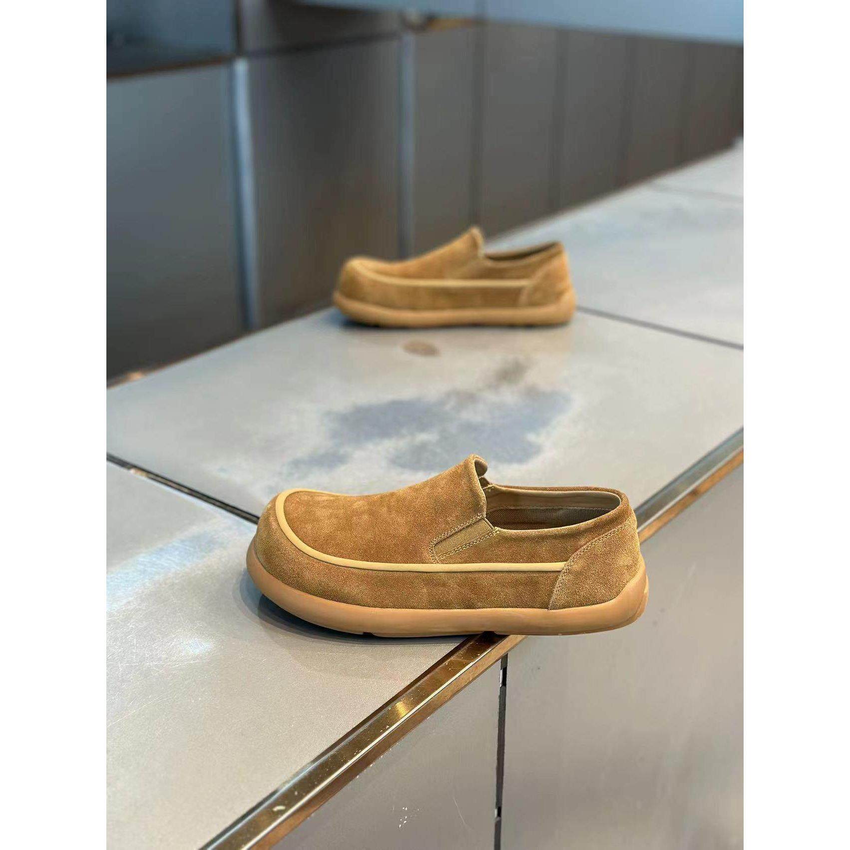 低帮丑萌大头鞋男秋冬季加绒真皮一脚蹬懒人鞋男士开车软底豆豆鞋,户外/登山/野营/旅行用品,户外休闲鞋,淘宝优惠券,粉丝福利购,淘宝优惠卷