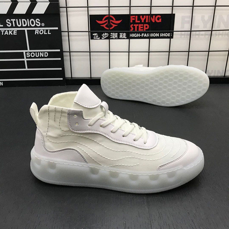 高帮小白鞋男2026新款韩版帆布鞋百搭透气板鞋潮鞋男士厚底休闲鞋,户外/登山/野营/旅行用品,户外休闲鞋,淘宝优惠券,粉丝福利购,淘宝优惠卷