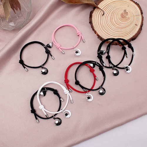Adjustable Milan Rope Couple Bracelet Star Astronaut Charm