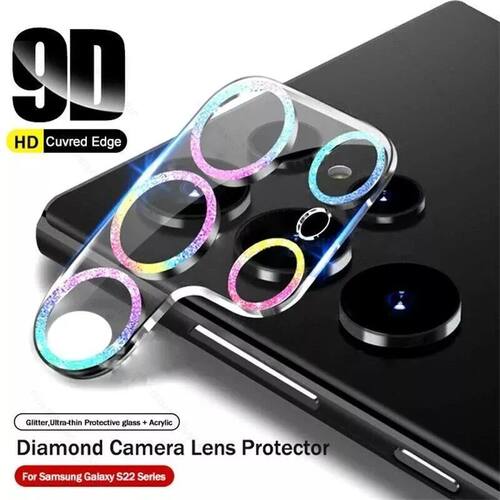 Bling Glitter Camera Lens Protector for Samsung Galaxy S22
