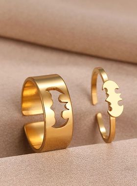 Stainless Steel Rings Gothic Hip Hop Punk Bat Fashion