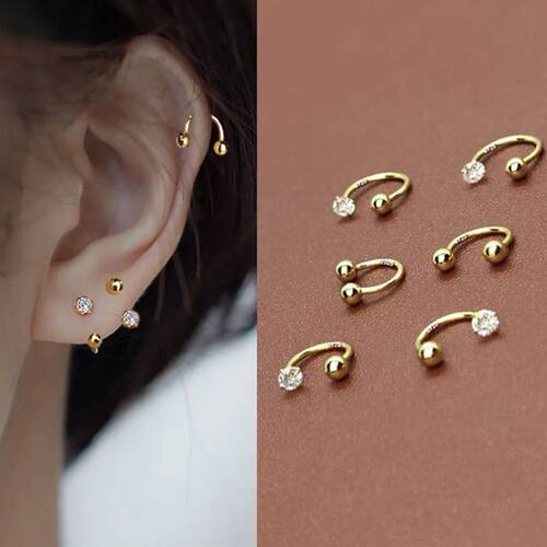 2024 Helix Studs Earrings Conch Rook Daith Lobe Piercing