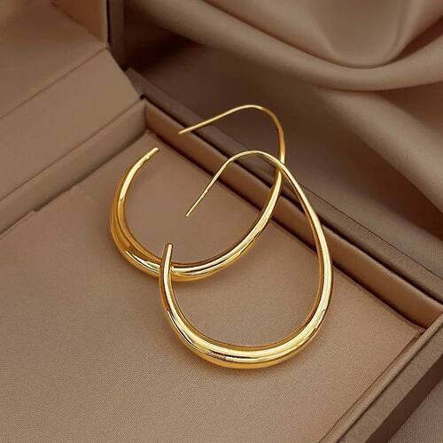 2024or Women Simple Desgin Earrings Party Wedding Jewelry