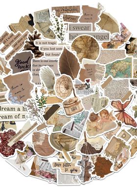 52PCS Retro Art Vsco Graffiti Stickers Aesthetic Cartoon