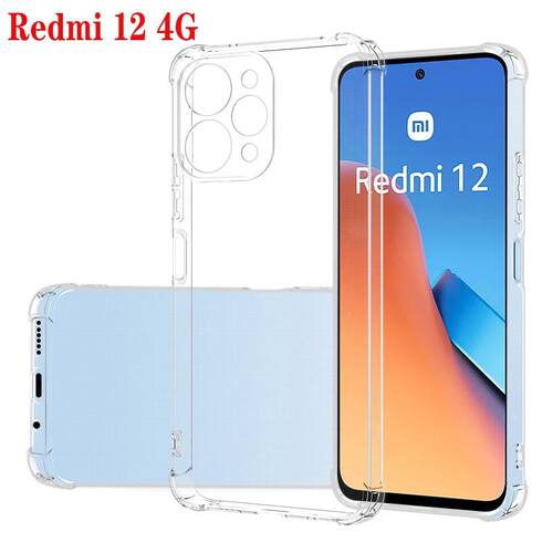 1.5MM Thick Air-Bag Clear Case For Xiaomi Redmi 12 4G