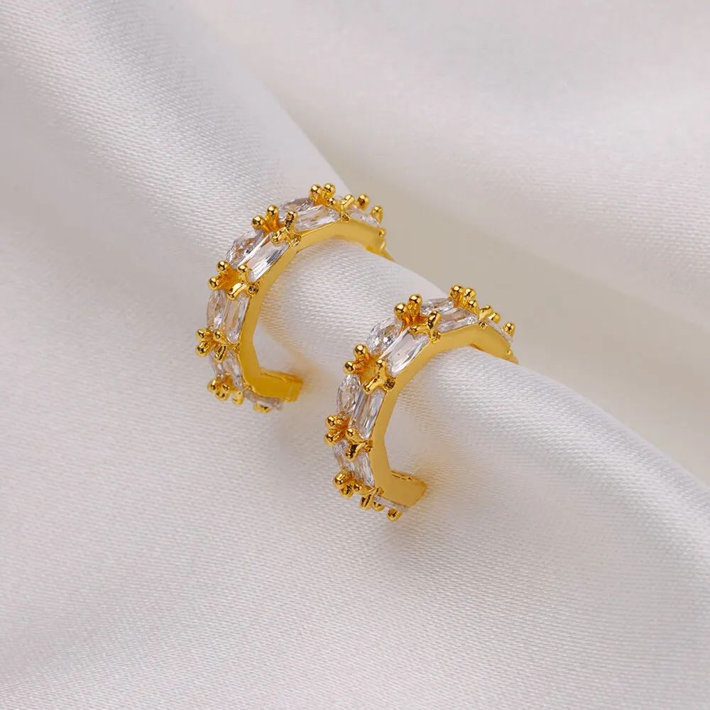 C-shaped 2024 Stainless Steel Earring For Women Light