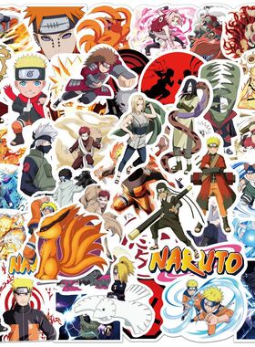 50PCS/100PCS Naruto Anime Cartoon Sticker Phone Case Laptop
