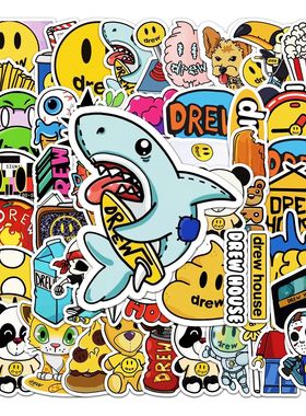 50pc Cartoon Cute Graffiti Stickers Suitcase Laptop Guitar