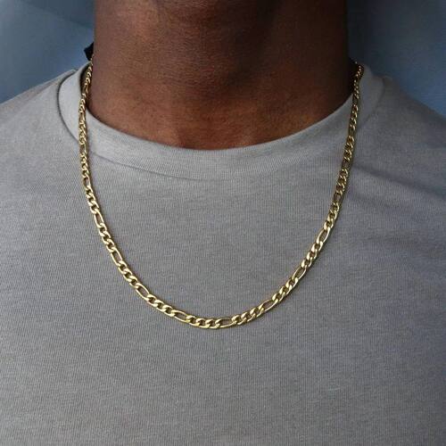 2024 Fashion Classic Figaro Chain Necklace Men Stainless