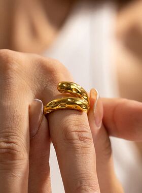 2024Steel Adjustable Finger Ring Waterproof Jewelry France