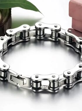 Biker Bicycle Motorcycle Chain Bracelet Bangle Punk Jewelry