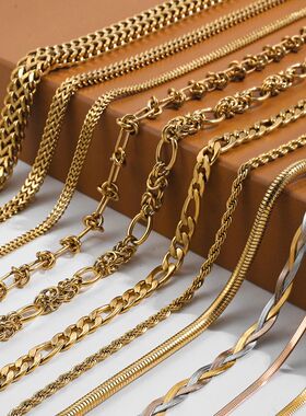 2024ke Chain Gold plated Choker Necklace for Women Party