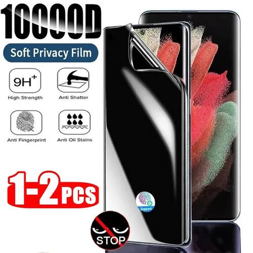 1/2pcs Privacy Anti-Peep Hydrogel Protective Film For