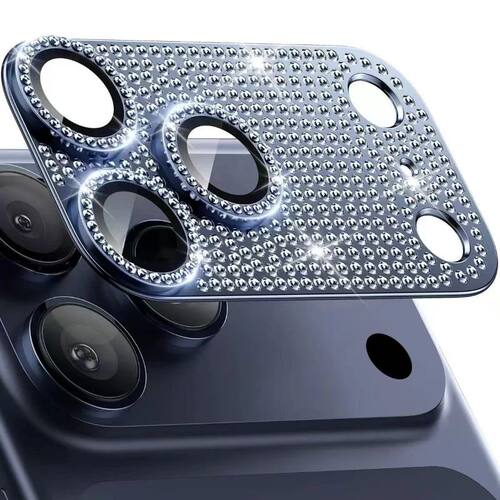 Full Diamond Bling Metal Camera Lens Protector For iPhone