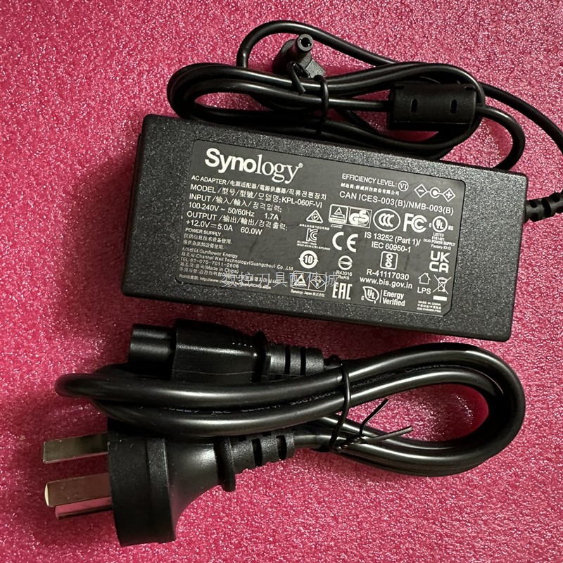 适用Synology群晖60W电源12V5A适配器1DS220充电器KPL-060F-VI充