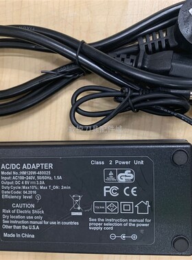 适用ACDC ADAPTER POE交换机电源适配器线HM120W-480025充电器线4