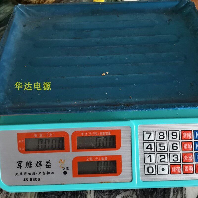 小当家军胜辉益DC6V500MA电子称充电器ACS30军胜电子计价秤电源线