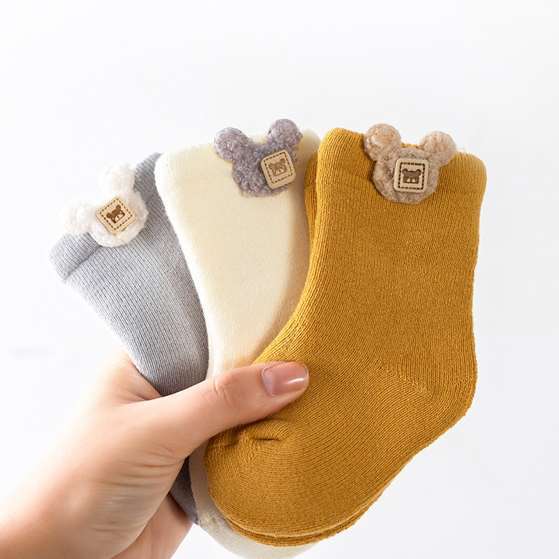 婴儿袜子冬季加厚保暖加绒新生儿纯棉防滑袜宝宝学步袜儿童中筒袜,童装/婴儿装/亲子装,儿童袜子(0-16岁),淘宝优惠券,粉丝福利购,淘宝优惠卷