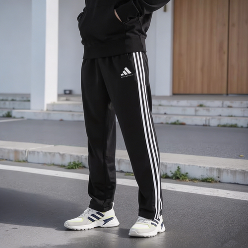 Adidas阿迪达斯2026新款春季直筒裤男运动黑白休闲裤子TR30PT-BW