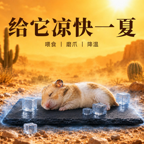 宠乐侠休息喂食清凉降热夏日消暑