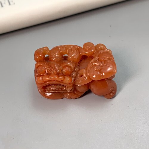 天然黄龙玉貔貅吊坠精雕送挂绳