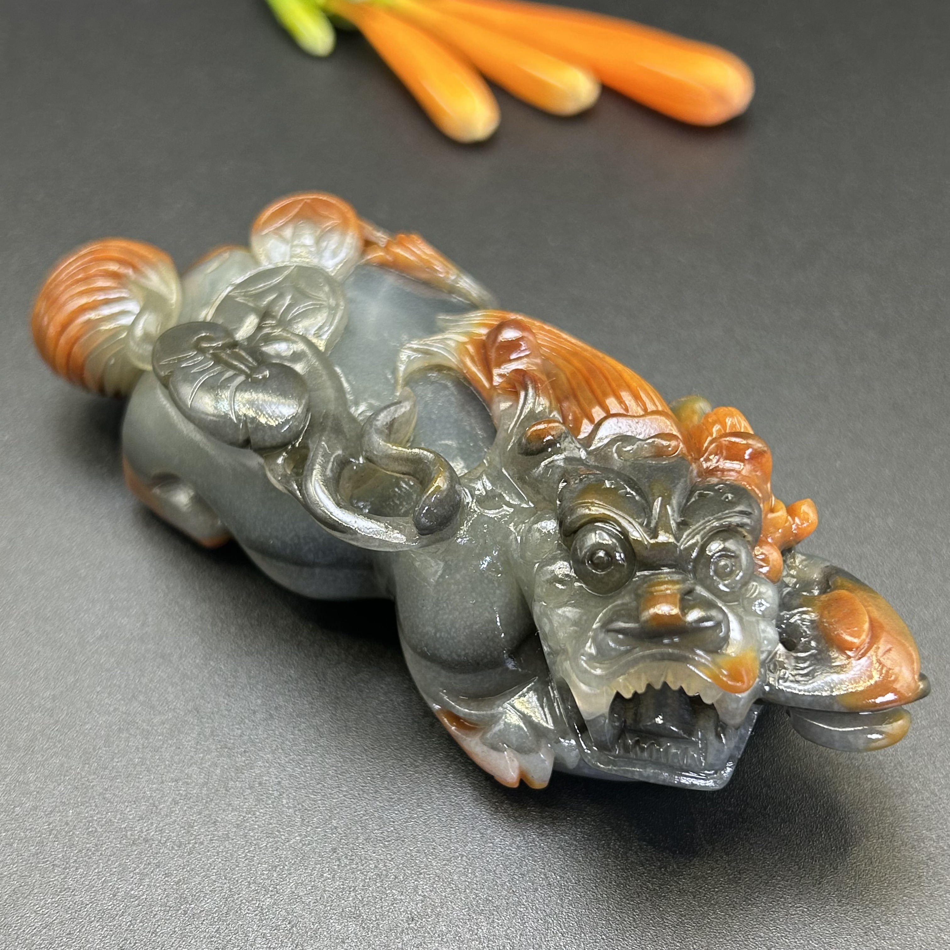 霸王貔貅吊坠龙头带证书送礼云南