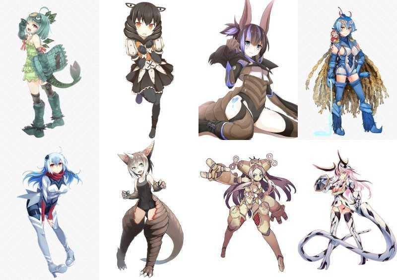 怪兽娘奥特怪兽拟人k化卡贴海报明信片订定制宿舍墙贴