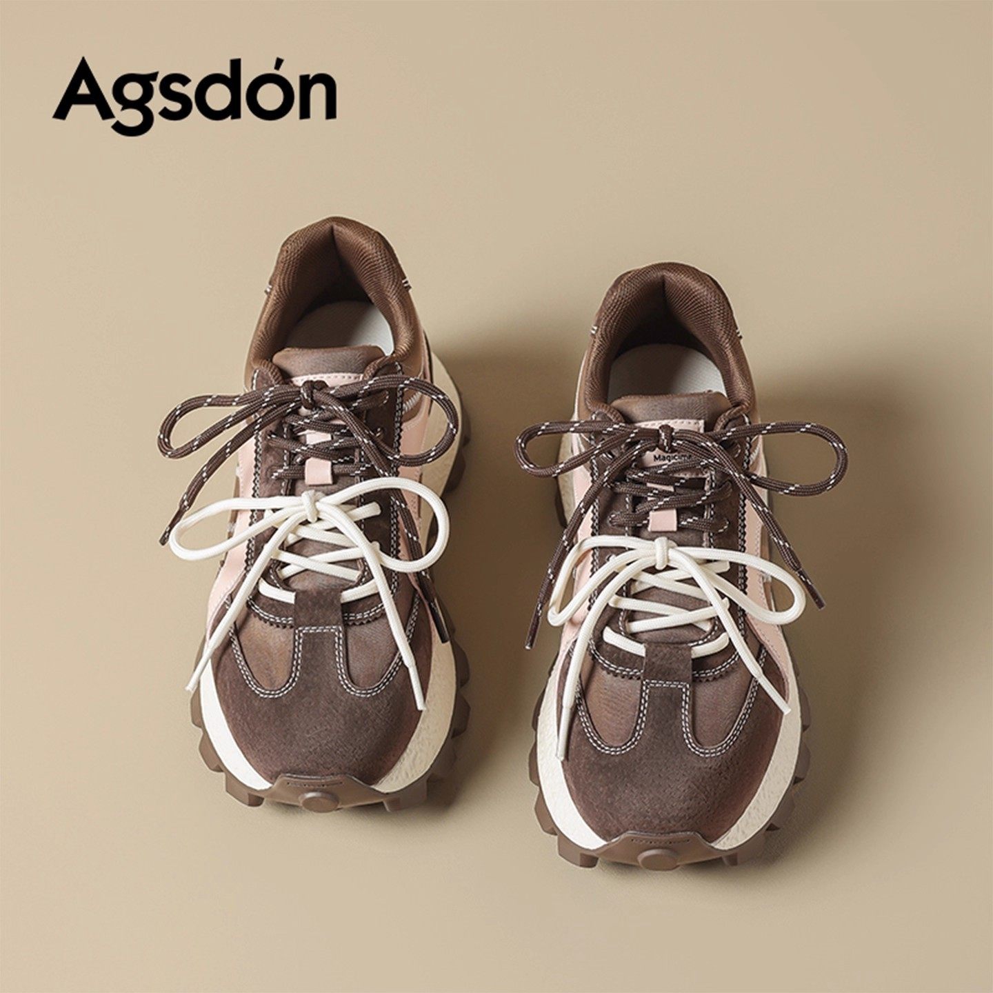 奥古狮登正品厚底阿甘鞋女2025新款秋季复古德训鞋轻便软底休闲运,女鞋,德训鞋,淘宝优惠券,粉丝福利购,淘宝优惠卷