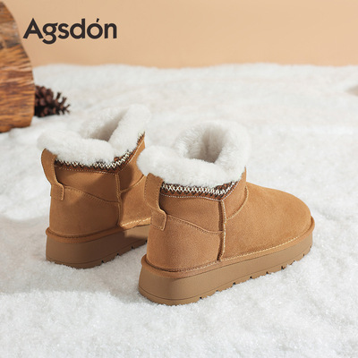 奥古狮登加绒雪地靴女款