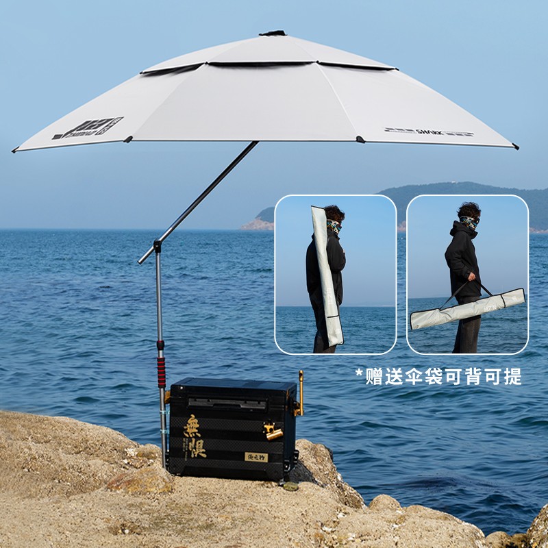佳之钓【天窗】七代机械臂拐杖钓伞户外遮阳防晒晴雨两用钓鱼专用图片