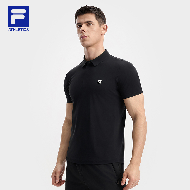 FILA斐乐针织短袖POLO衫