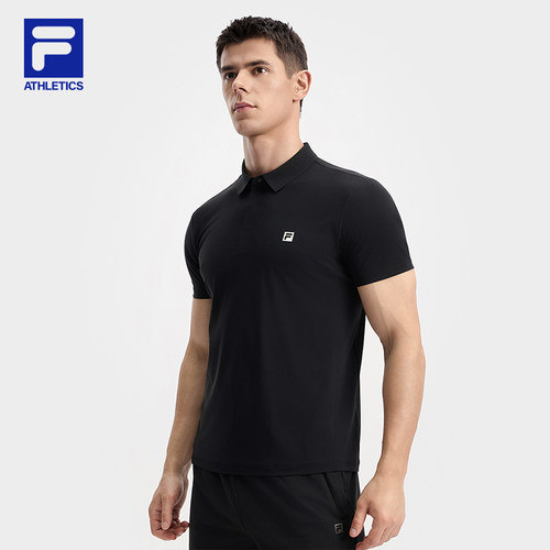 FILA斐乐针织短袖POLO衫