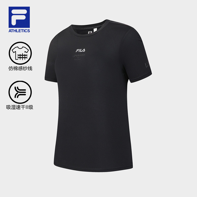 FILA多彩斐乐女子短袖T恤2026夏新款吸湿速干健身运动瑜伽跑步T恤