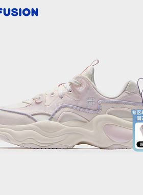 FILA FUSION斐乐潮牌BUBBLE CVS厚底潮鞋女2025冬新款帆布泡泡鞋
