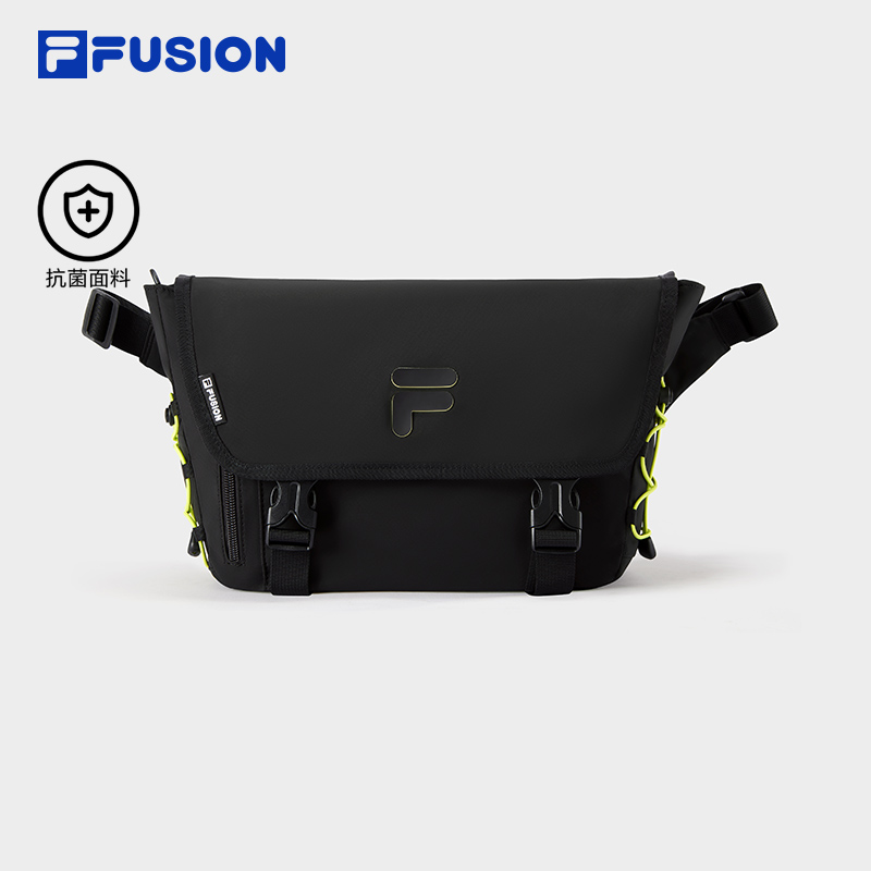 FILA FUSION斐乐潮牌情侣款挎包2025秋新款时尚休闲户外翻盖腰包