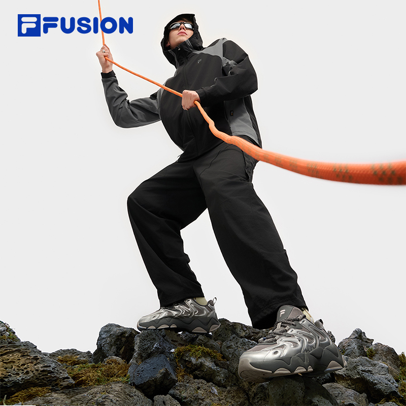 FILAFUSION斐乐男针织连帽外套