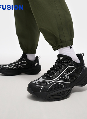 FILA FUSION斐乐潮牌男鞋BUZZARD II未来潮鞋2025夏新款陨石鞋2代