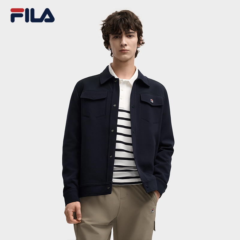 FILA斐乐男士针织长袖外套