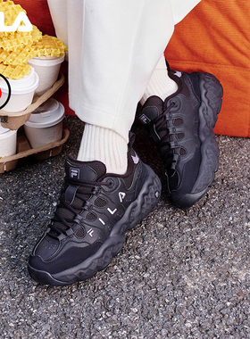 FILA 斐乐官方女鞋MUFFIN WE 摩登运动鞋2025冬季新款加绒松饼鞋