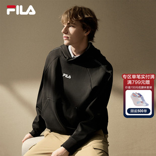 时尚 FILA 新款 连帽卫衣2025冬季 休闲宽松针织上衣 斐乐官方情侣款