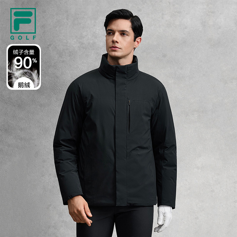 鹅绒 FILA斐乐官方男士羽绒服2025冬新款高尔夫运动立领保暖外套,运动服/休闲服装,运动羽绒服,淘宝优惠券,粉丝福利购,淘宝优惠卷