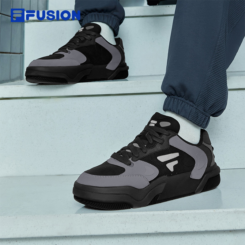 FILA FUSION斐乐潮牌男鞋GRIND滑板生活鞋2024冬季新款休闲跃板鞋