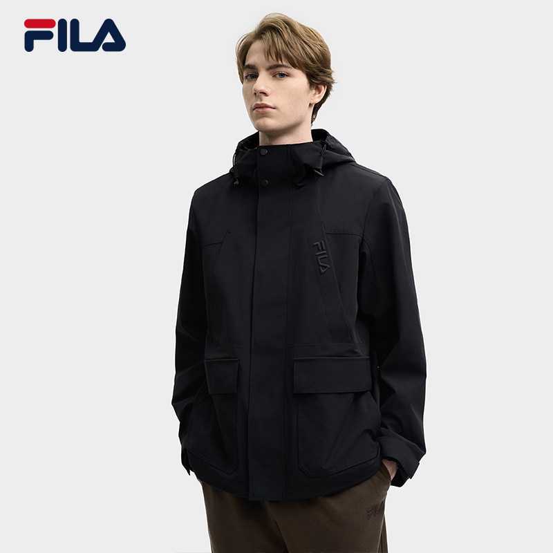 FILA 斐乐官方男士梭织外套2025秋运动时尚简约休闲宽松连帽上衣,运动服/休闲服装,运动茄克/外套,淘宝优惠券,粉丝福利购,淘宝优惠卷