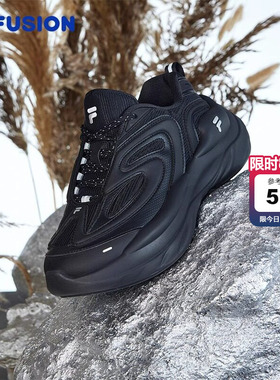 FILA FUSION斐乐潮牌女鞋BUZZARD未来潮鞋2025秋陨石鞋休闲鞋